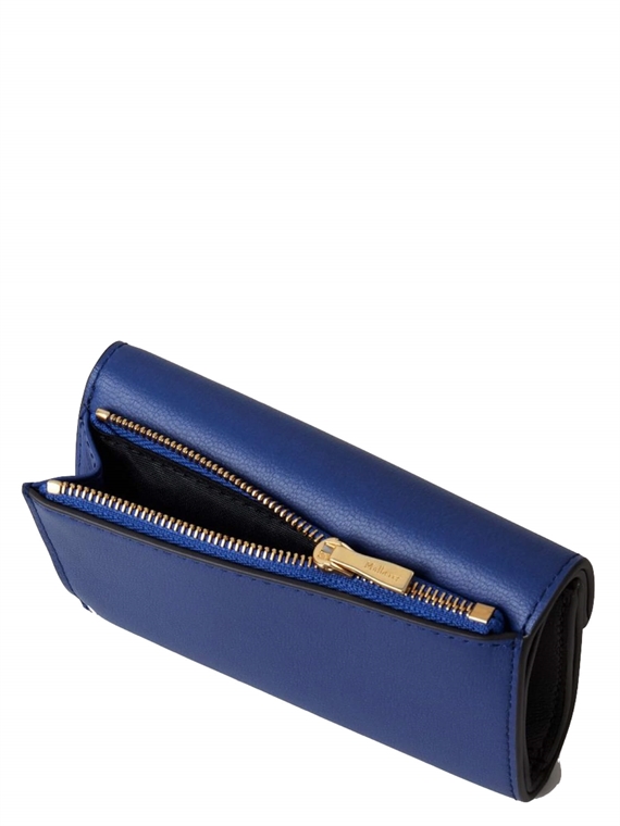 Mulberry Folded Multi-Card Wallet Pigment Blue Micro Classic Grain